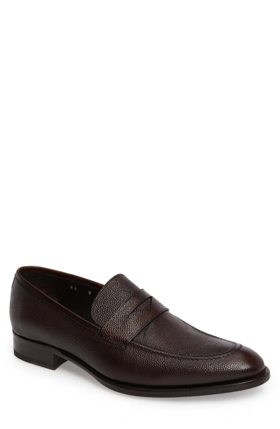Shop To Boot New York James Penny Loafer In Brown Leather