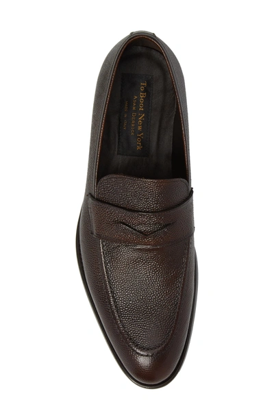 Shop To Boot New York James Penny Loafer In Brown Leather