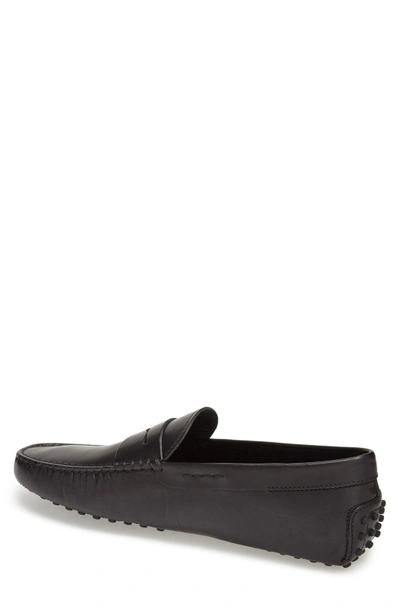 Shop Tod's 'gommini' Penny Driving Moccasin In Black Leather