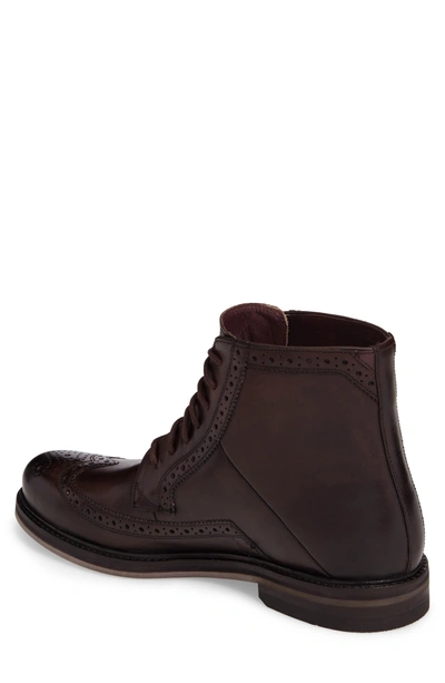 Shop Ted Baker Miylan Wingtip Boot In Brown Leather