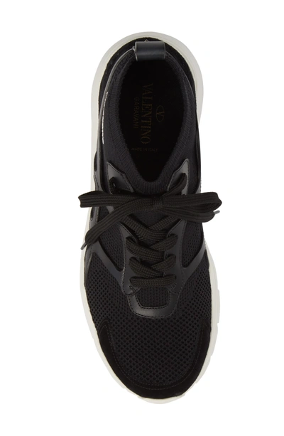 Shop Valentino Sound High Sneaker In Nero