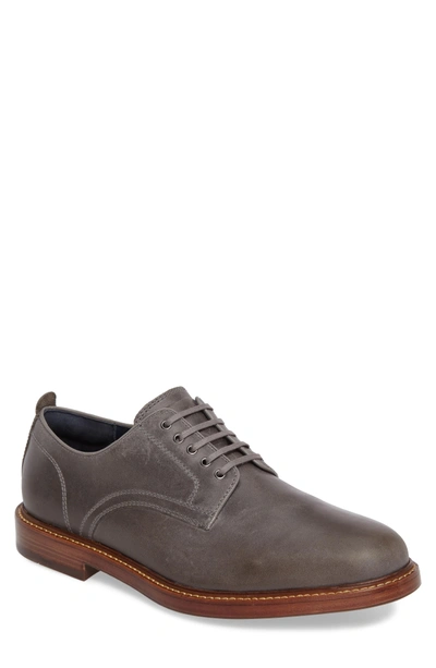 Shop Cole Haan Tyler Grand Plain-toe Derby In Ironestone Gray