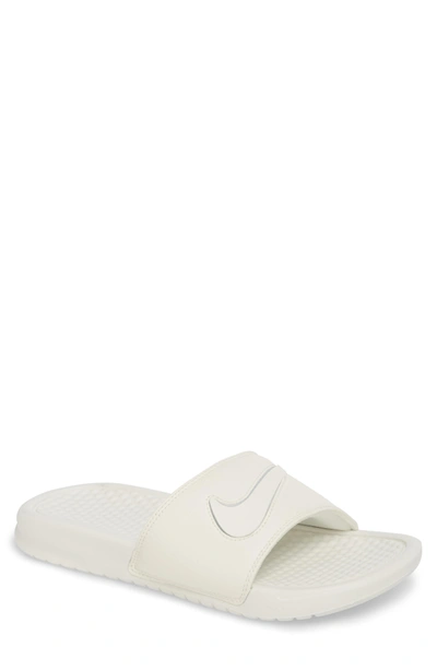 Shop Nike Benassi Jdi Customizable Slide Sandal In Sail/ Sail