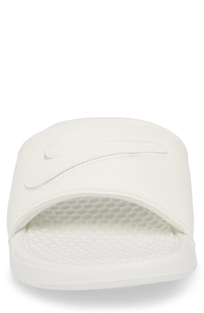 Shop Nike Benassi Jdi Customizable Slide Sandal In Sail/ Sail