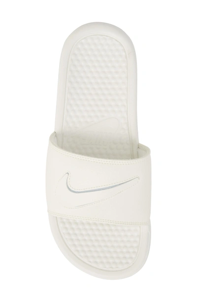 Shop Nike Benassi Jdi Customizable Slide Sandal In Sail/ Sail