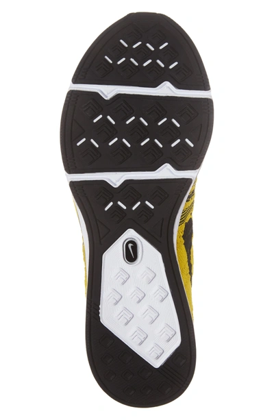 Shop Nike Lab Flyknit Trainer Sneaker In Bright Citron/ Black/ White