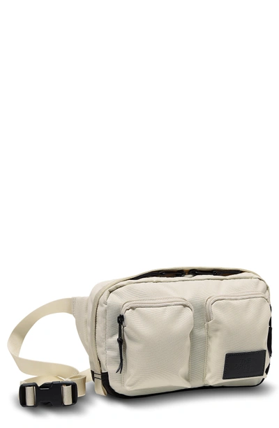 Shop The North Face Kanga Belt Bag - White In Vintage White Heather/ Black