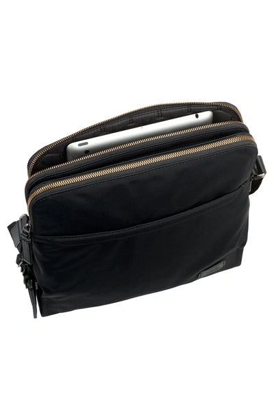 Shop Tumi Harrison Stratton Messenger Bag - Black In Black Nylon