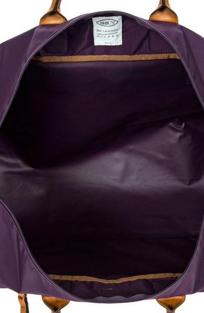 Shop Bric's X-bag Boarding 22-inch Duffel Bag In Violet