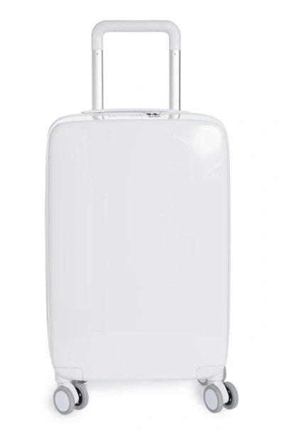 Shop Raden The A22 22-inch Charging Wheeled Carry-on - White In White Gloss