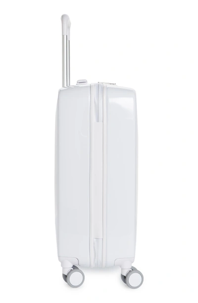 Shop Raden The A22 22-inch Charging Wheeled Carry-on - White In White Gloss