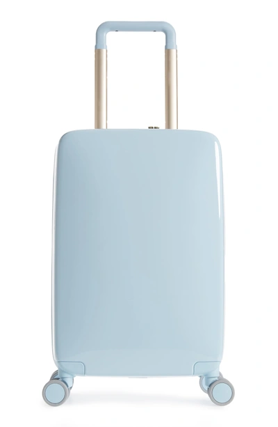 Shop Raden The A22 22-inch Charging Wheeled Carry-on - Blue In Light Blue Gloss