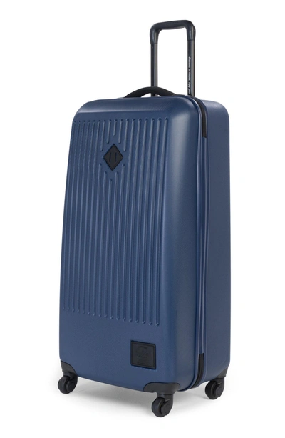 Shop Herschel Supply Co Trade Large Wheeled Packing Case - Blue In Navy