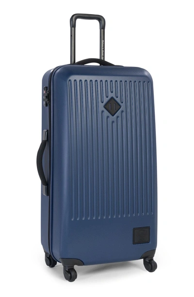 Shop Herschel Supply Co. Trade Large Wheeled Packing Case - Blue In Navy