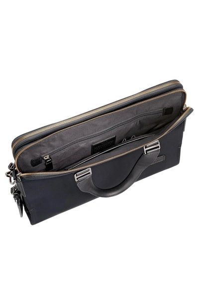 Shop Tumi Harrison Seneca Slim Briefcase In Black Nylon