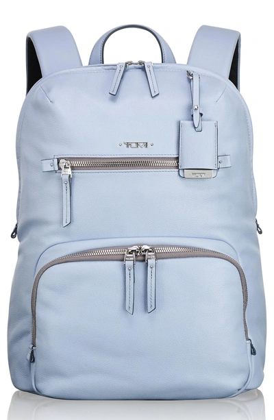 Tumi Voyageur Halle Leather Backpack - Blue In Light Blue | ModeSens