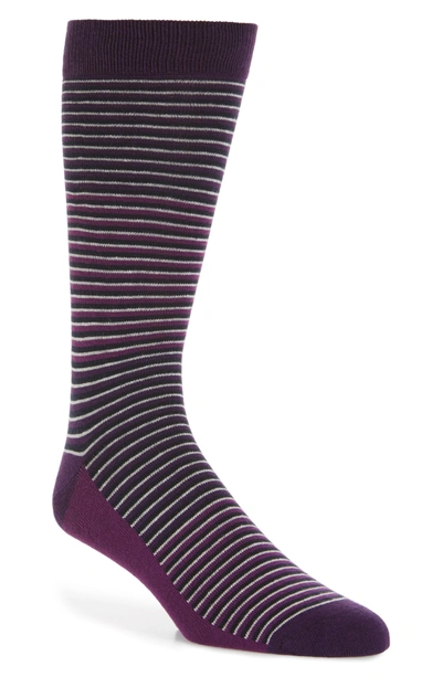 Shop Ted Baker Chapel Stripe Socks In Purple