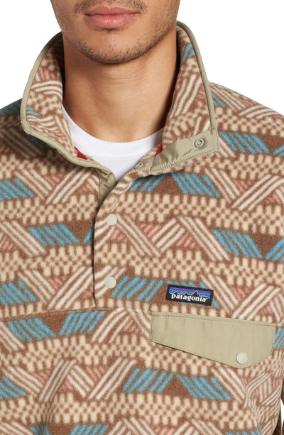 Shop Patagonia Synchilla Snap-t Fleece Pullover In Stout Brown
