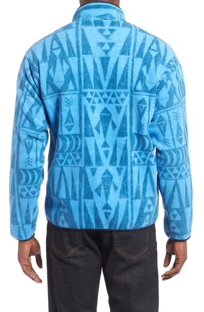 Shop Patagonia Synchilla Snap-t Fleece Pullover In Dolomite Blue