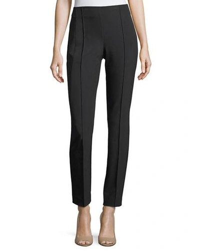 Shop Lafayette 148 Gramercy Acclaimed-stretch Pants In Black