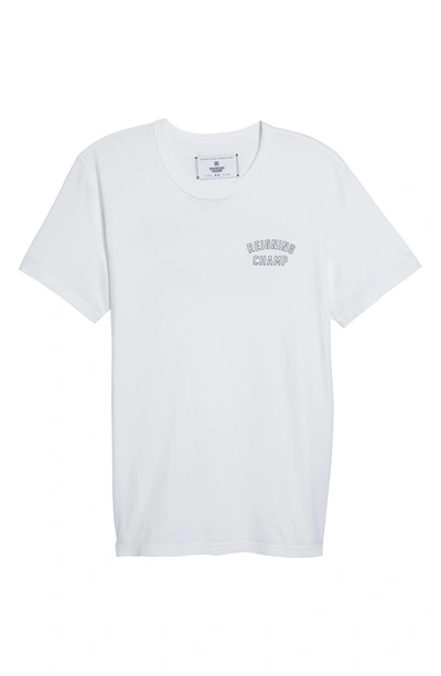 Shop Reigning Champ Varsity Logo T-shirt In White/ Black