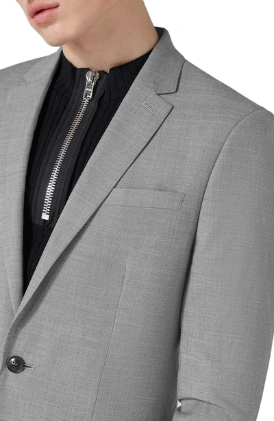 Shop Topman Skinny Fit Suit Jacket In Grey