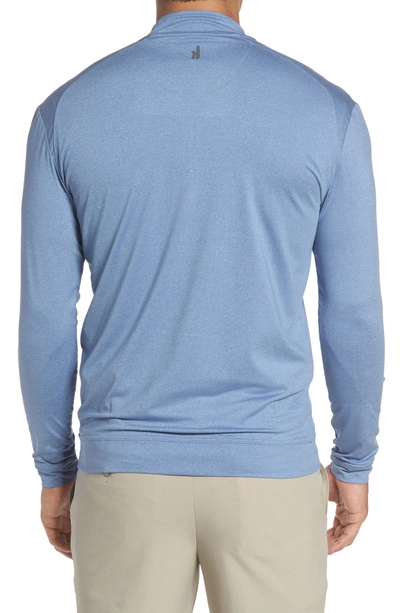 Shop Johnnie-o Flex Classic Fit Quarter Zip Pullover In Laguna Blue