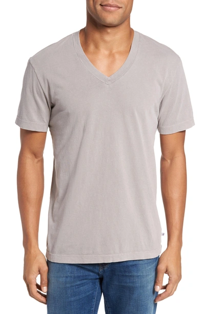 Shop James Perse Short Sleeve V-neck T-shirt In Fossil