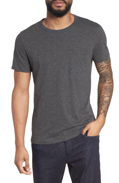 Shop Theory Essential Pocket T-shirt In Light Grey Melange