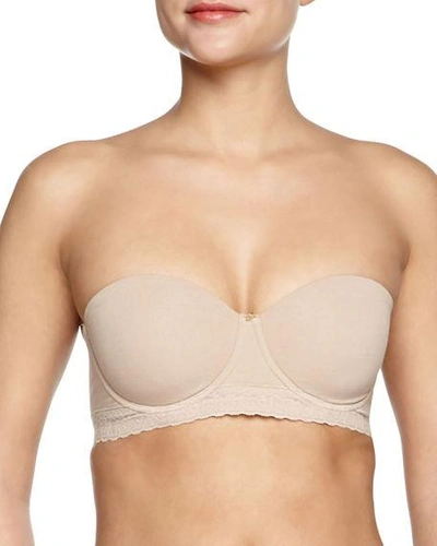 Shop Natori Truly Smooth Convertible Strapless Bra In Cafe