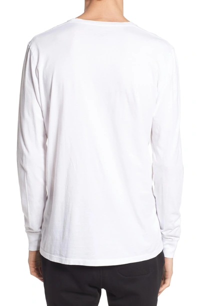 Shop Richer Poorer Lounge Long Sleeve Pocket T-shirt In White