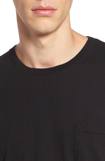 Shop Richer Poorer Lounge Long Sleeve Pocket T-shirt In Black