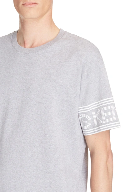 Shop Kenzo Graphic T-shirt In Dove Grey