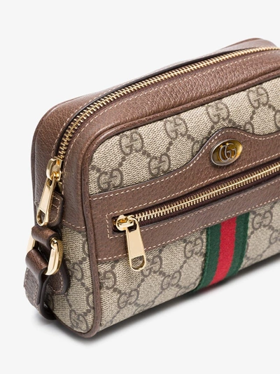 Shop Gucci Brown Ophidia Gg Supreme Cross Body Bag