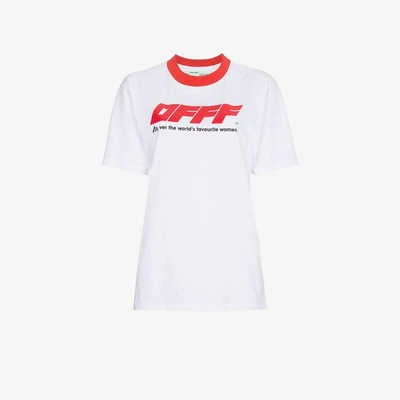 Shop Off-white Woman Motif T-shirt