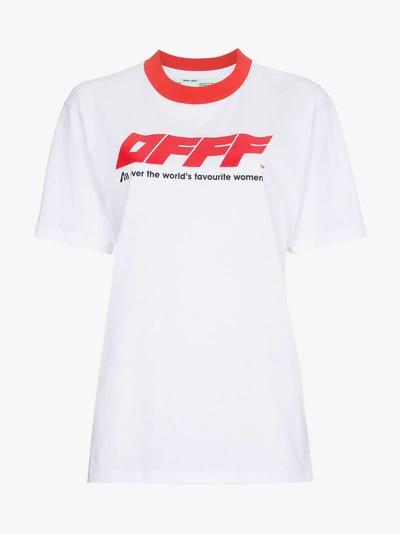 Shop Off-white Woman Motif T-shirt