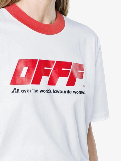 Shop Off-white Woman Motif T-shirt