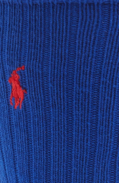 Shop Polo Ralph Lauren Crew Socks In Winward Blue