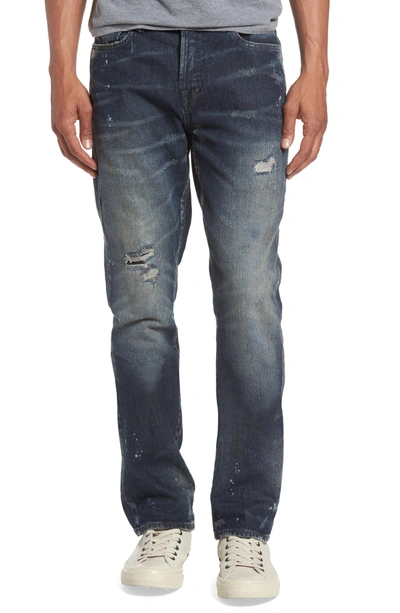 Shop Prps Demon Slim Straight Leg Jeans In Dark Wash