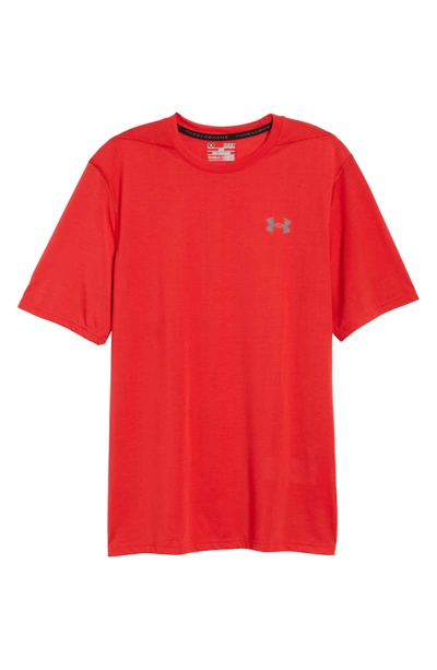 Shop Under Armour Regular Fit Threadborne T-shirt In Red