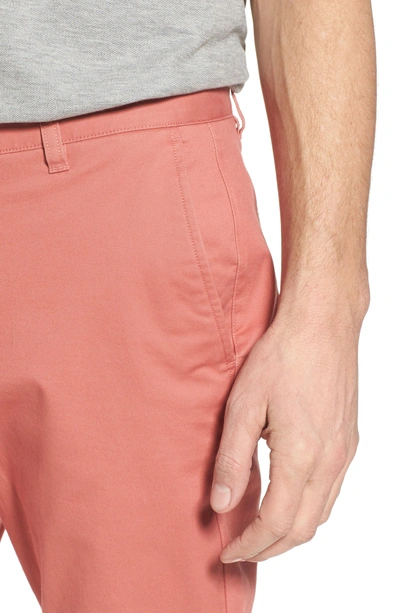 Shop Bonobos Tailored Fit Washed Stretch Cotton Chinos In Rich Coral