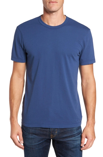 Shop James Perse Crewneck Jersey T-shirt In Air Force Blue