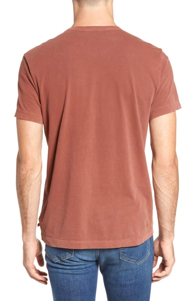 Shop James Perse Crewneck Jersey T-shirt In Red Clay