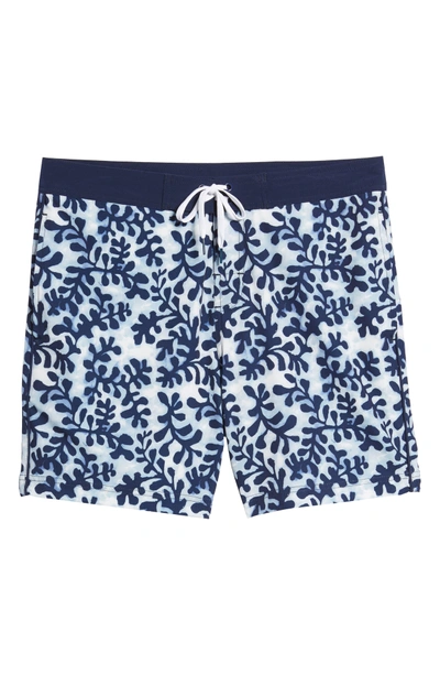 Shop Michael Bastian Seaweed Board Shorts In Seaweed Print