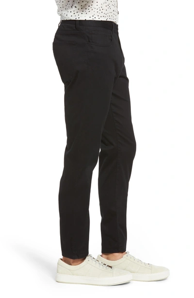Shop Vince Soho Slim Fit Five-pocket Pants In Black