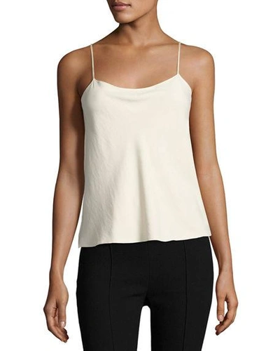 The Row Biggins Low Neckline Camisole Top In White