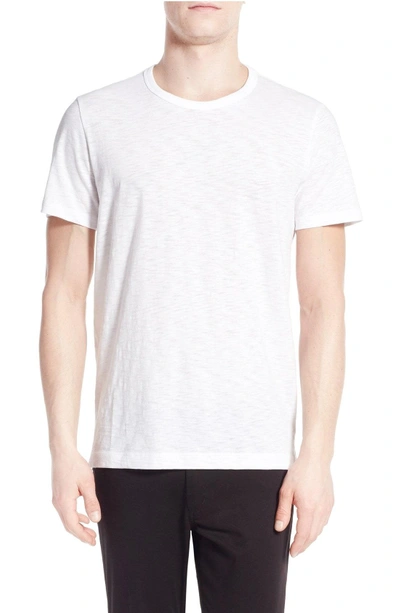 Shop Vince Slub Slim Fit Crewneck T-shirt In Optic White