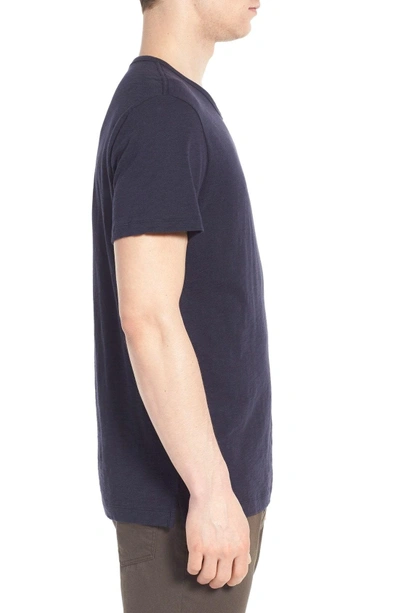 Shop Vince Slub Slim Fit Crewneck T-shirt In Coastal Blue