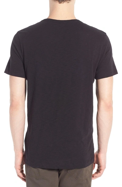 Shop Vince Slub Slim Fit Crewneck T-shirt In Black