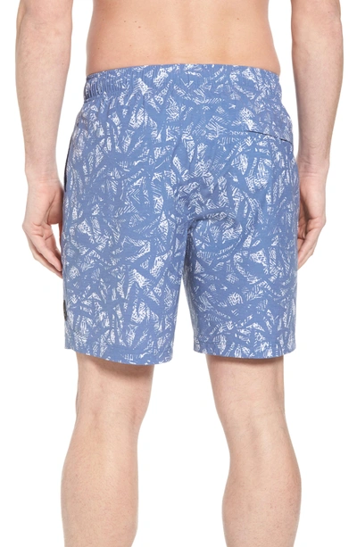 Shop Prana Metric Board Shorts In Bleached Blue Waimea